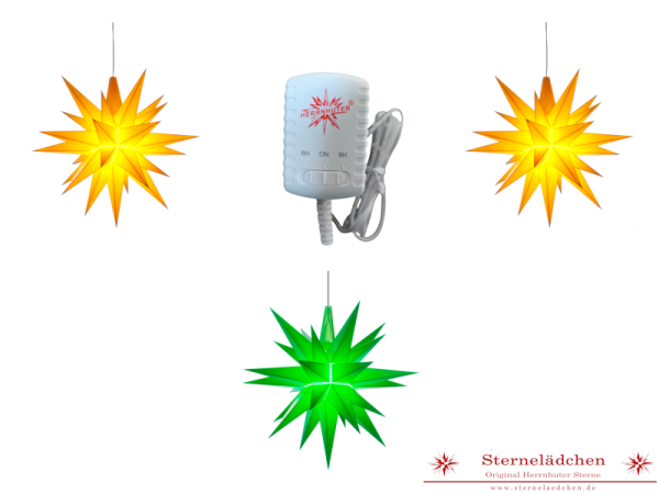 Sterne-Set A1e gelb/grün/gelb